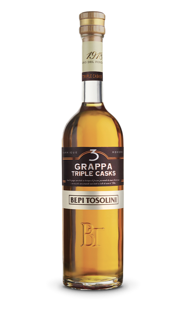 Bepi Tosolini Grappa "Triple Cask" 0,5l Gift Box