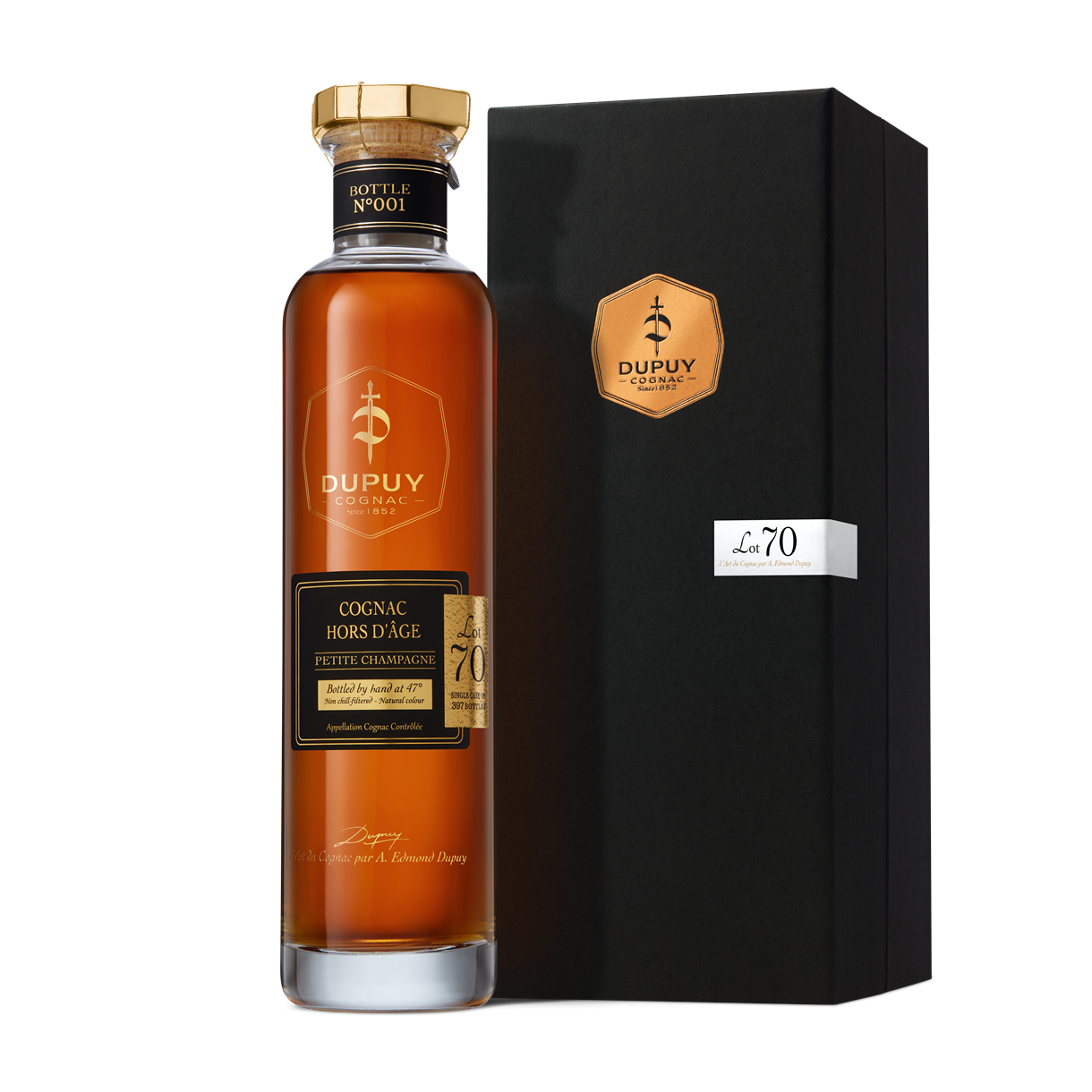 Dupuy Hors d'Age Cognac Petite Champagne  Lot 70 47% 0.7l in deluxe