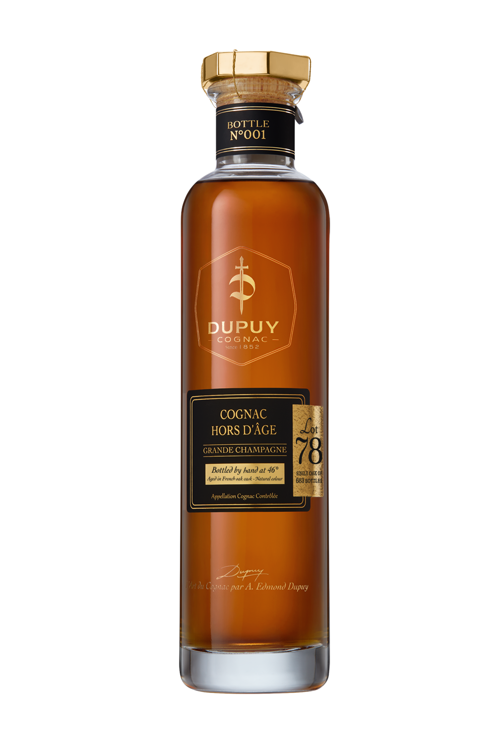 Dupuy Hors d'Age Cognac Grande Champagne  Lot 78 46% 0.7l in deluxe
