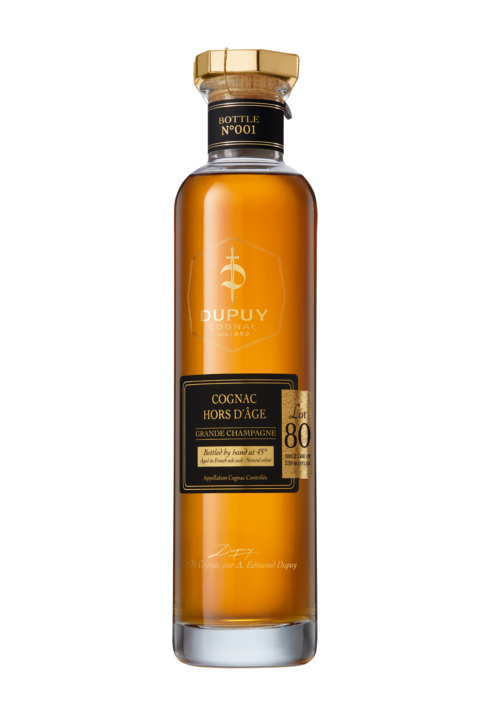 Dupuy Hors d'Age Cognac Grande Champagne  Lot 80 45% 0.7l in deluxe