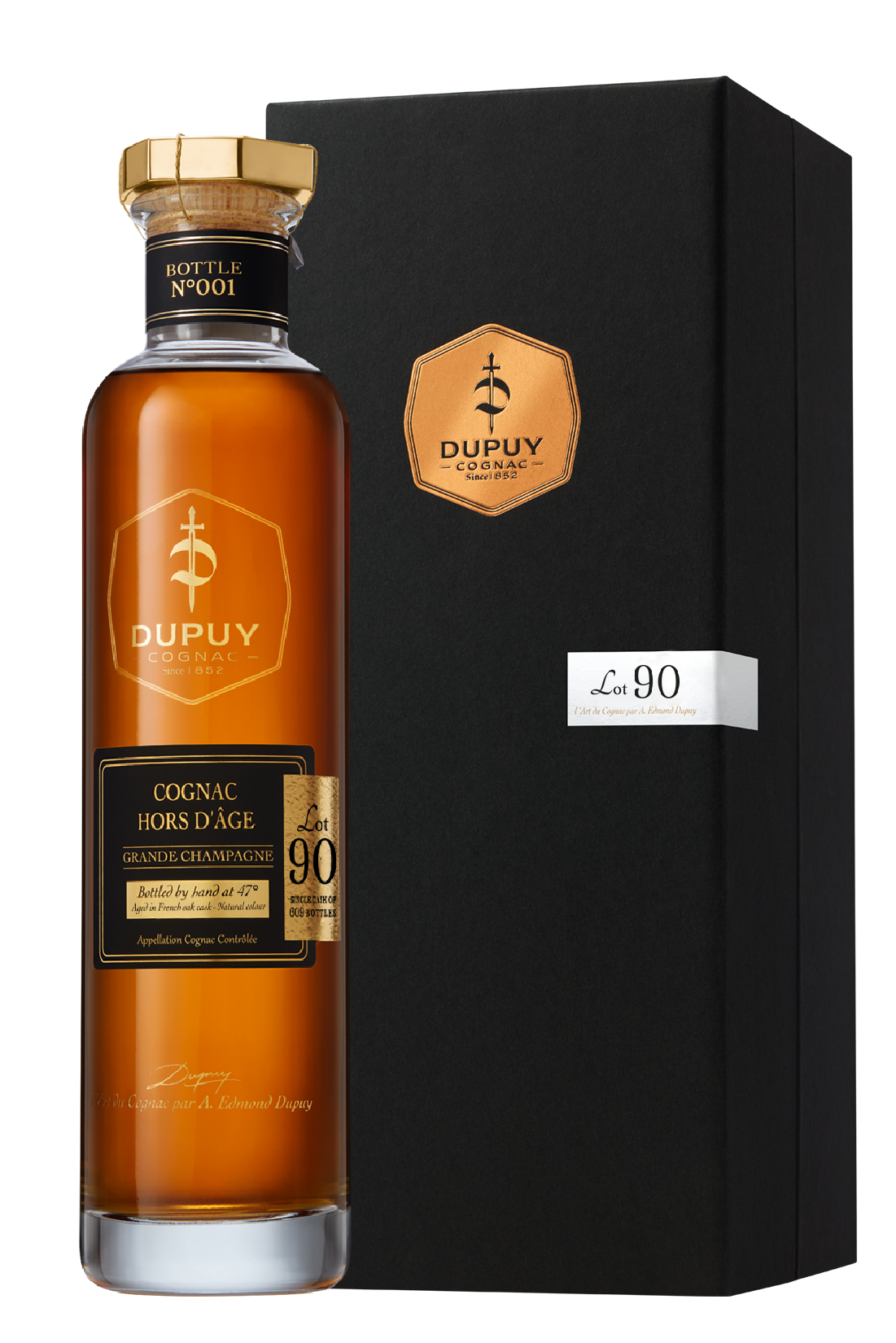 Dupuy Hors d'Age Cognac Grande Champagne  Lot 90 47% 0.7l in deluxe