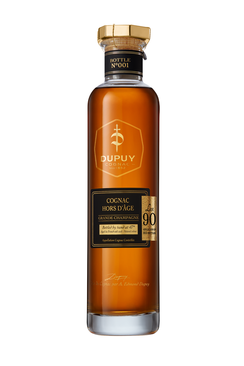 Dupuy Hors d'Age Cognac Grande Champagne  Lot 90 47% 0.7l in deluxe